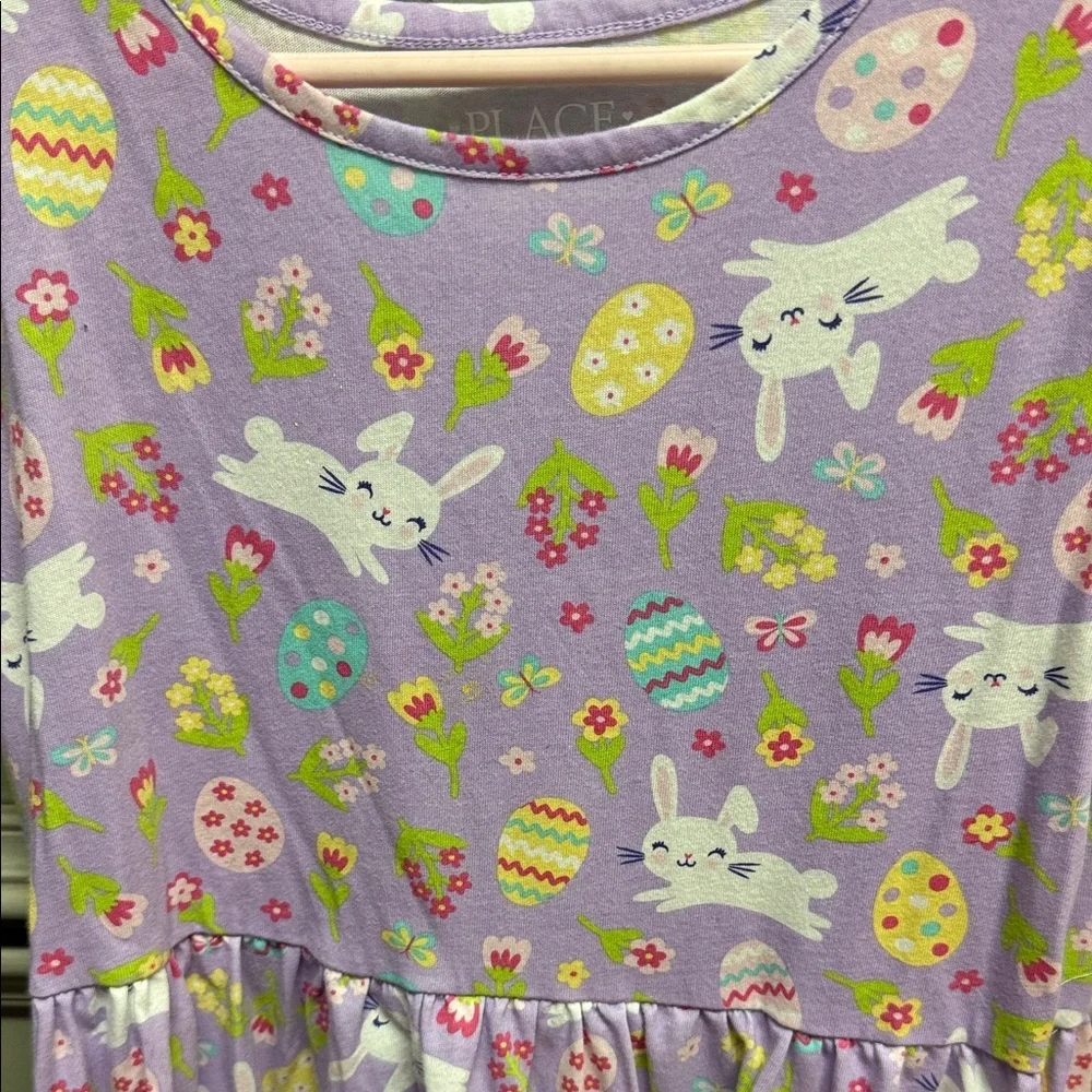 The Children's Place Purple Easter Bunny Dress